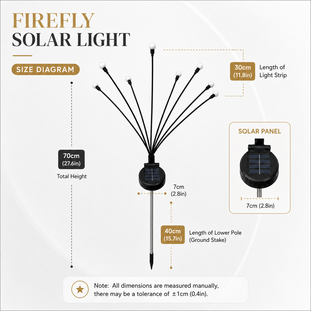 Solar Firefly Garden Stake Lights