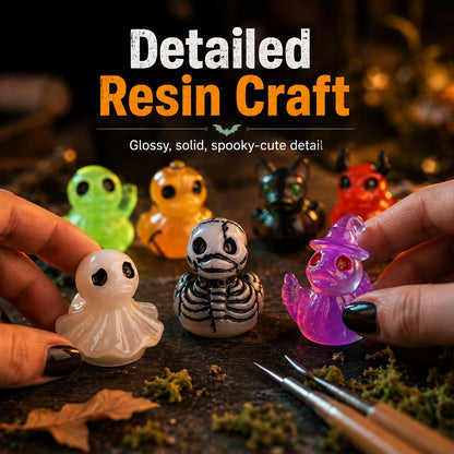 🔥Last Day 50% OFF - 🎃 Glow-In-Dark Tiny Spooky Resin Decorations