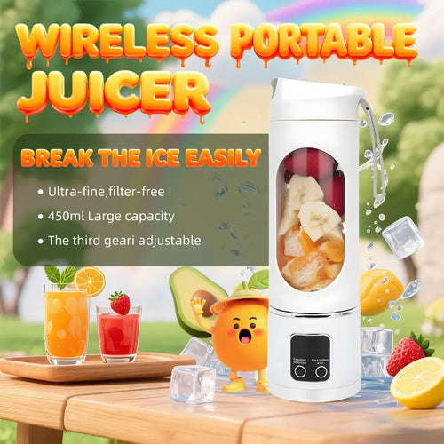 【Summer Sale Deals】 Portable 15.22 USB Rechargeable Personal Blender with LED Display🥤