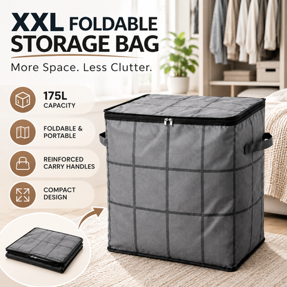 XXL Foldable Storage Bag with Reinforced Handles
