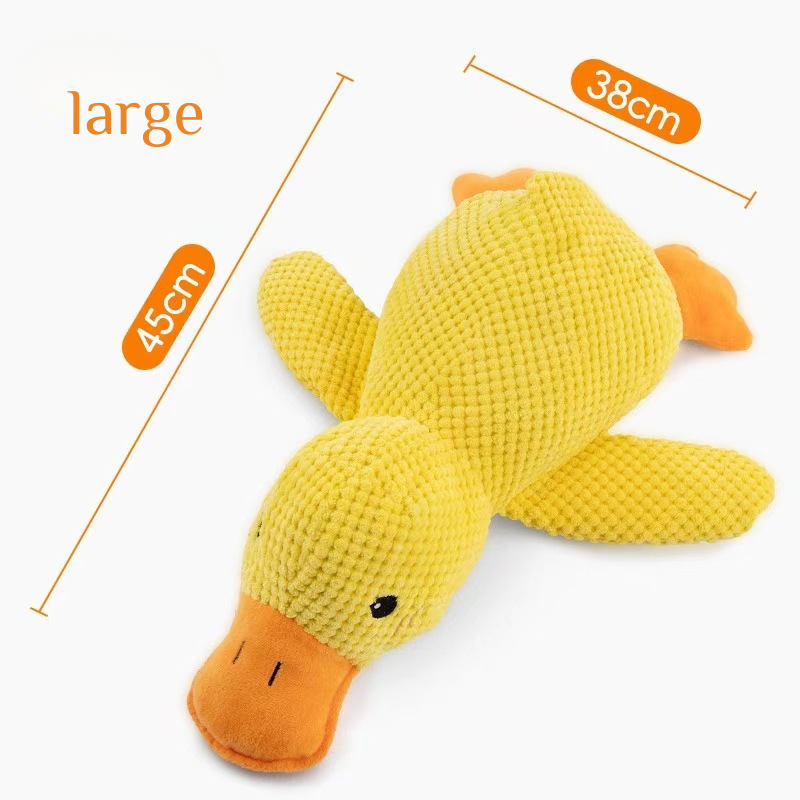 Quacking Crinkle Duck Comfort Calming Toy for Dog