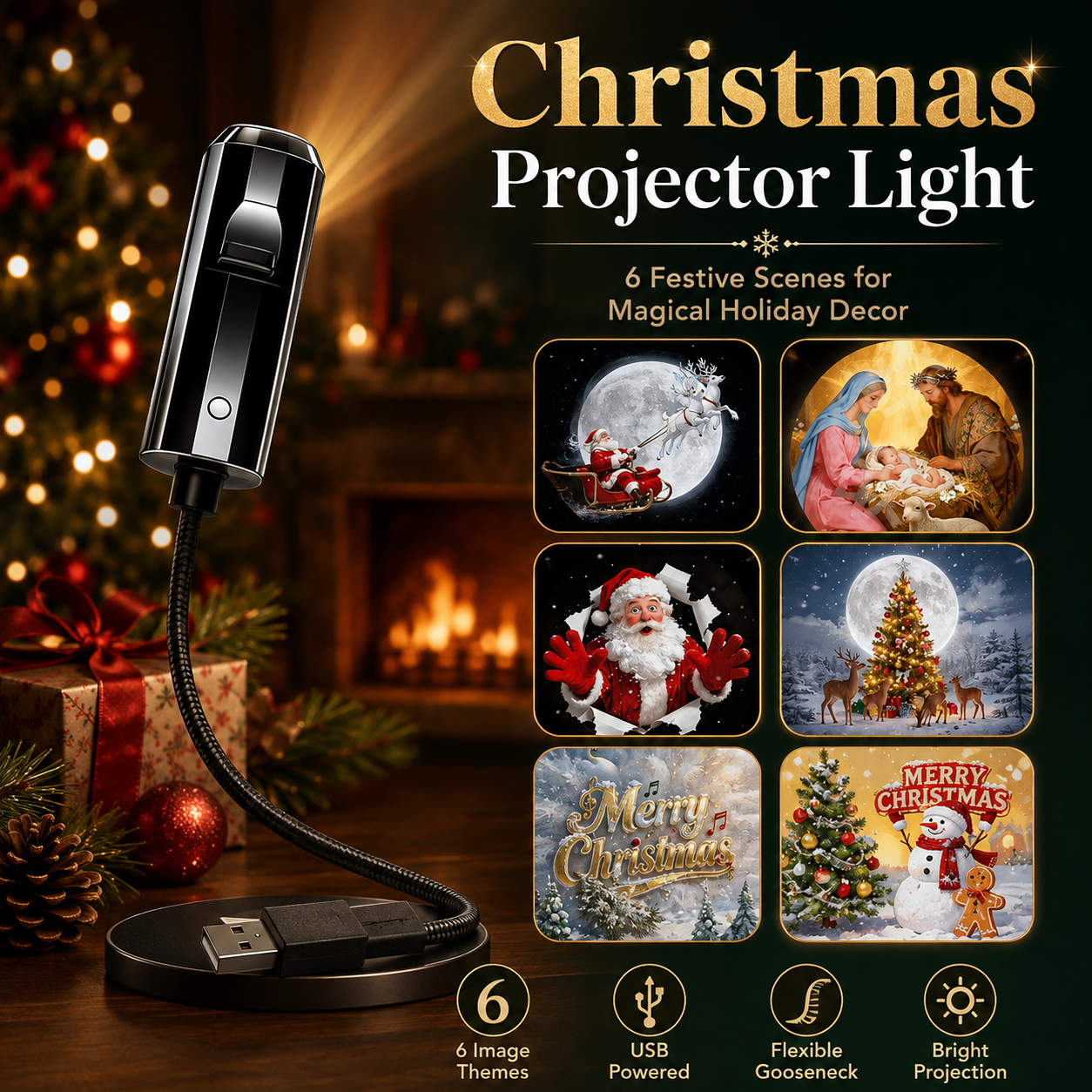 Buy 1 Get 1 Free 🔥 Festival-Themed Projection Lights