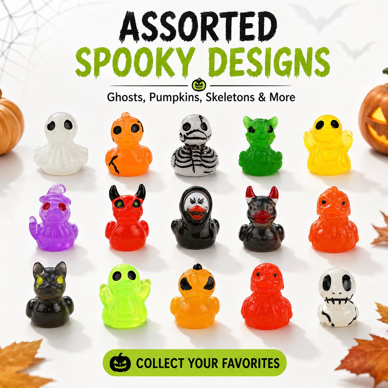 🔥Last Day 50% OFF - 🎃 Glow-In-Dark Tiny Spooky Resin Decorations