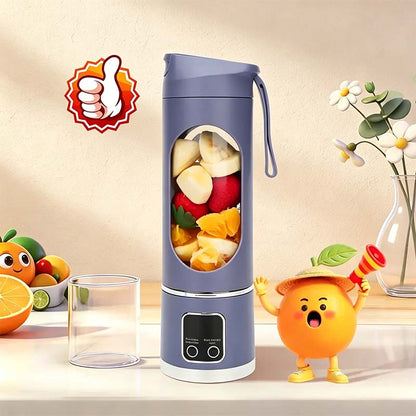 【Summer Sale Deals】 Portable 15.22 USB Rechargeable Personal Blender with LED Display🥤