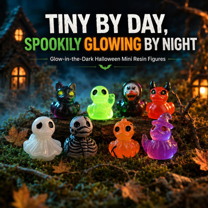🔥Last Day 50% OFF - 🎃 Glow-In-Dark Tiny Spooky Resin Decorations