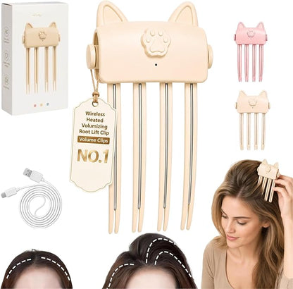 💇 Wireless Heated Root Styler for Instant Hair Volume