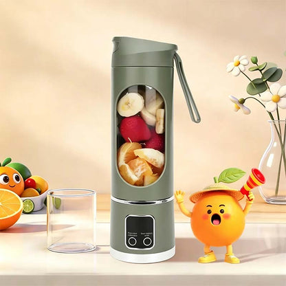 【Summer Sale Deals】 Portable 15.22 USB Rechargeable Personal Blender with LED Display🥤