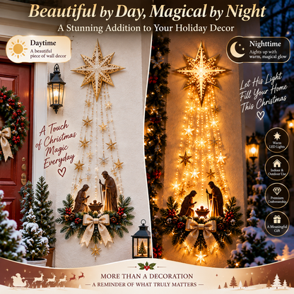 ✨ Last Day — 49% OFF ✨ ✝️ Bethlehem Star Nativity Wall Light
