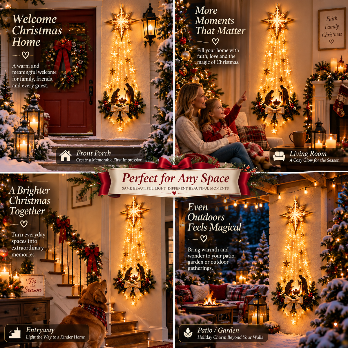 ✨ Last Day — 49% OFF ✨ ✝️ Bethlehem Star Nativity Wall Light