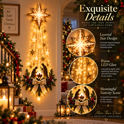 ✨ Last Day — 49% OFF ✨ ✝️ Bethlehem Star Nativity Wall Light