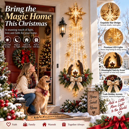 ✨ Last Day — 49% OFF ✨ ✝️ Bethlehem Star Nativity Wall Light
