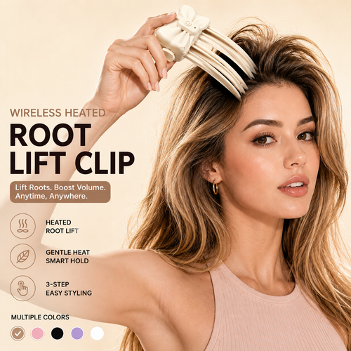 📢50% OFF !! ⏰Wireless Heated Volumizing Root Lift Clip - Salon Crown Volume Styling Tool for Fine Flat Hair