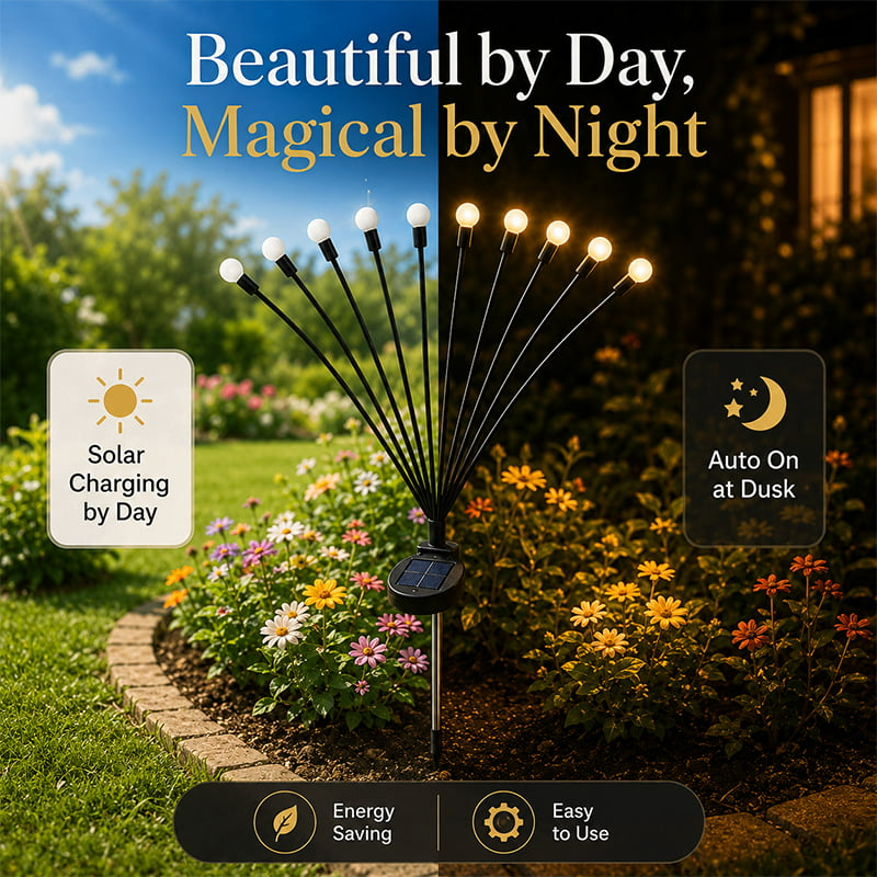 Solar Firefly Garden Stake Lights