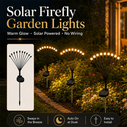 Solar Firefly Garden Stake Lights