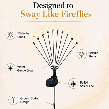 Solar Firefly Garden Stake Lights