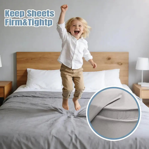 🔥4-Pack Universal Heavy-Duty Bed Sheet Holder Straps No-Slip Peace of Mind