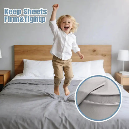 🔥4-Pack Universal Heavy-Duty Bed Sheet Holder Straps No-Slip Peace of Mind