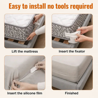 🔥4-Pack Universal Heavy-Duty Bed Sheet Holder Straps No-Slip Peace of Mind