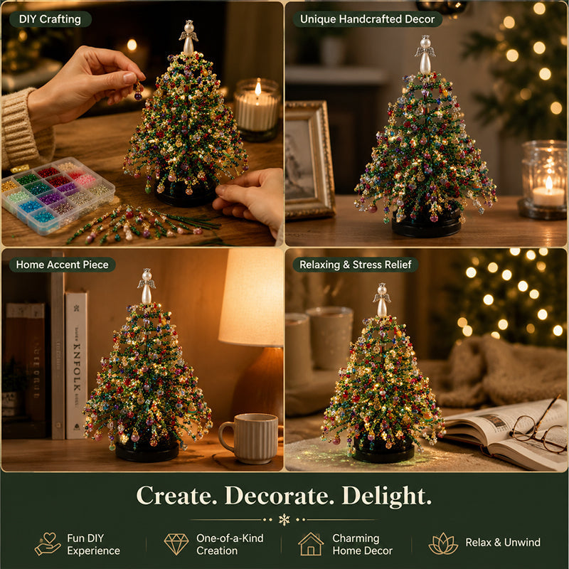 🎄 DIY Christmas tree bead kit – 🎅 Create your own sparkling Christmas decoration