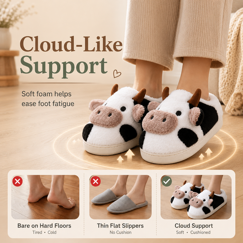 ✨Cow Slippers | Your Daily Dose of Cozy & Smiles! ✨🐮