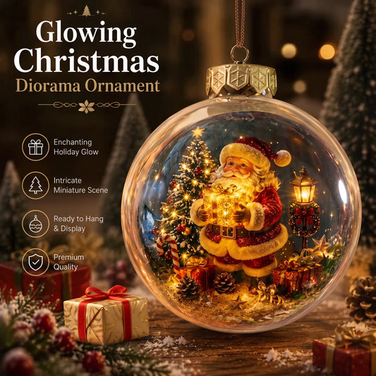 🎄Glowing Christmas Diorama Ornament 👼