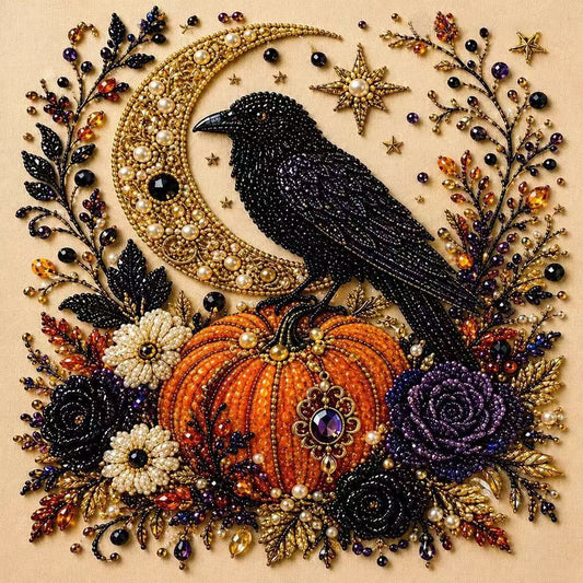 💥 Last Day 57% OFF – 👻✨ Halloween Pearl Art DIY Kit – Turn Tiny Pearls into Spooky-Cute Magic